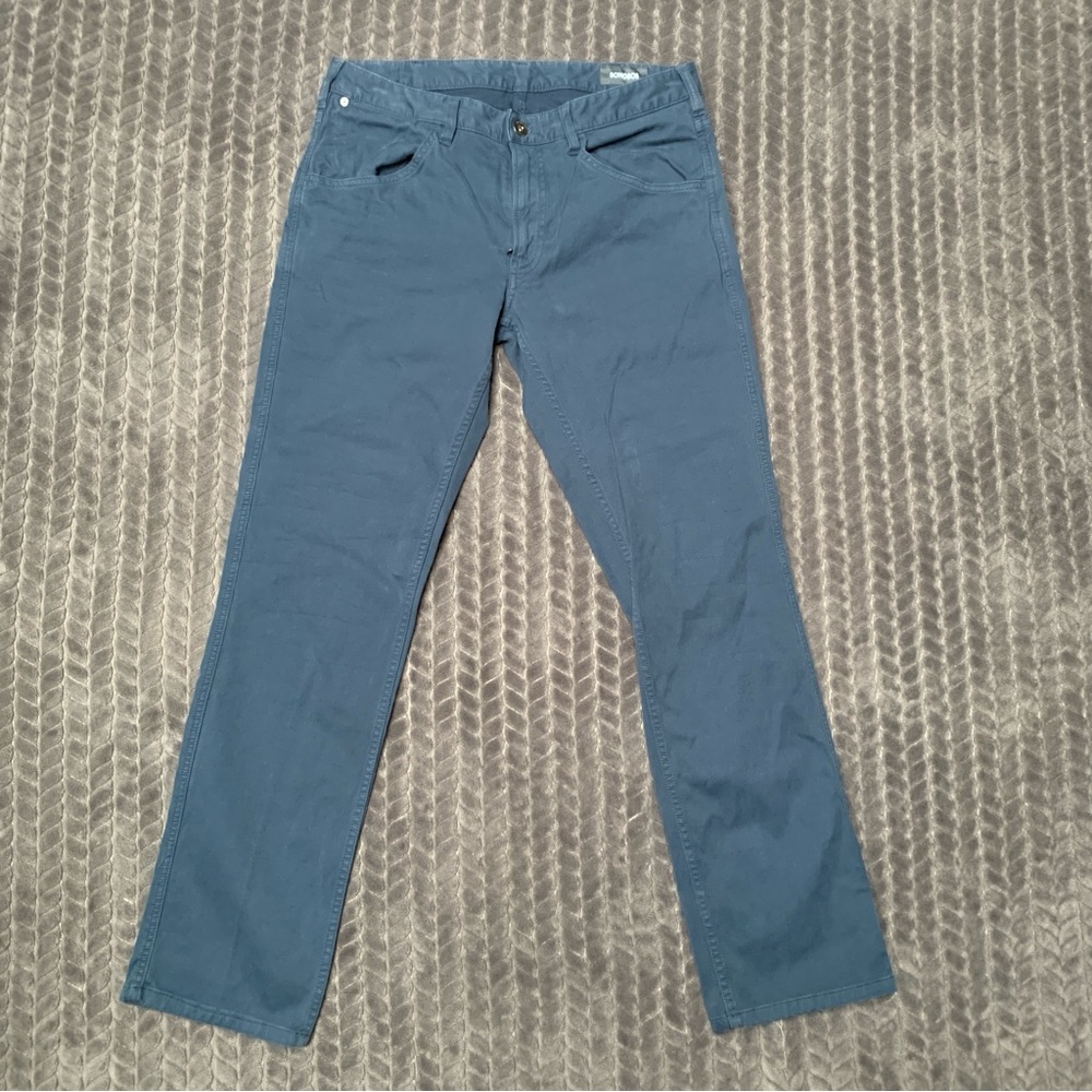 Bonobos Pants Mens 32x32 Blue Gray Straight Athletic Fit Travel Gray Jacron